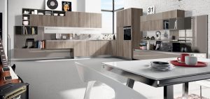 Cucina Round di Arredo3 con soggiorno da righetti mobili a Novara