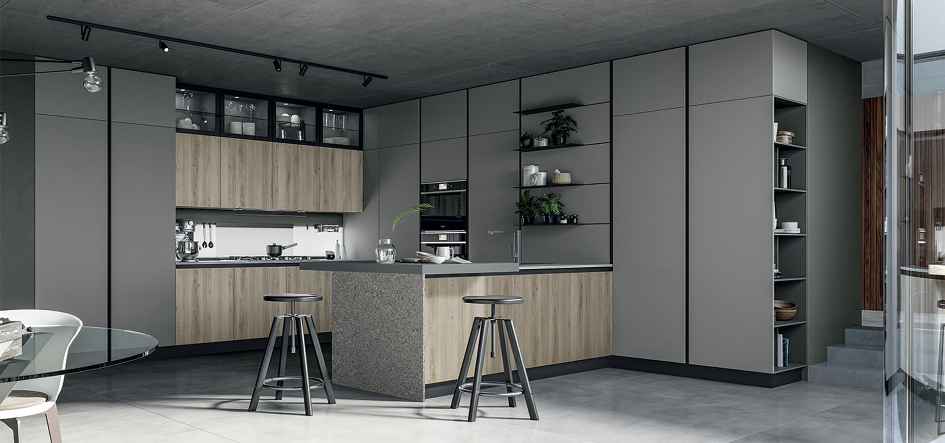 Cucina moderna round di Arredo3 da righetti mobili a Novara