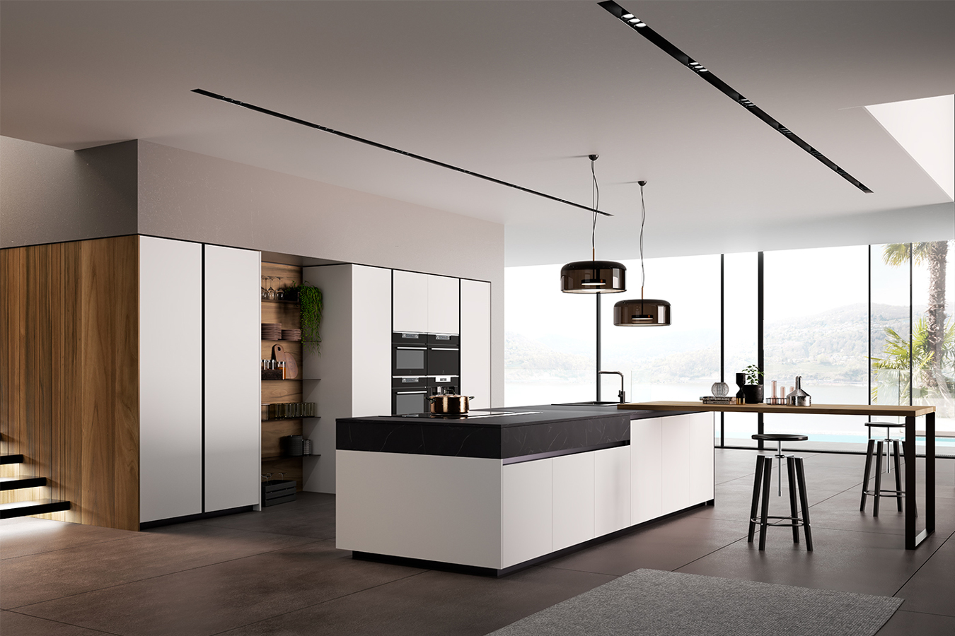 Cucina moderna in vetro Glass 2.0 di Arredo3