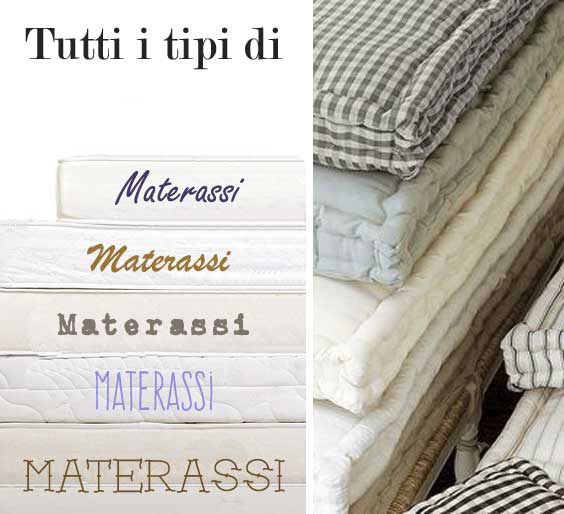 Tutti i tipi di materassi