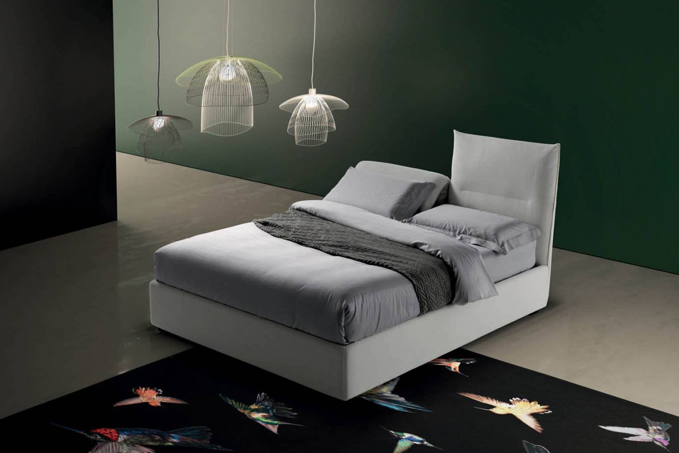 Letto Sharp di Samoa con testata ripiegabile da righetti mobili a Novara Piemonte